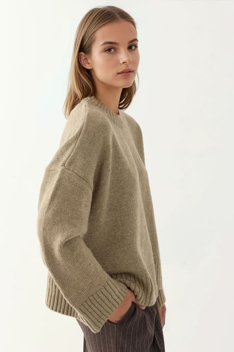 Tjock Crew Neck Extra Mjuk Touch Tröja - Image 2