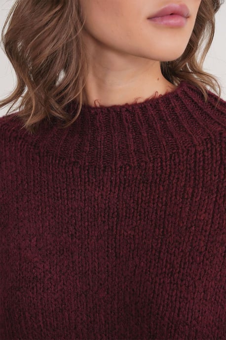 Relaxed Fit Crew Neck Dikke Gebreide Trui - Image 6