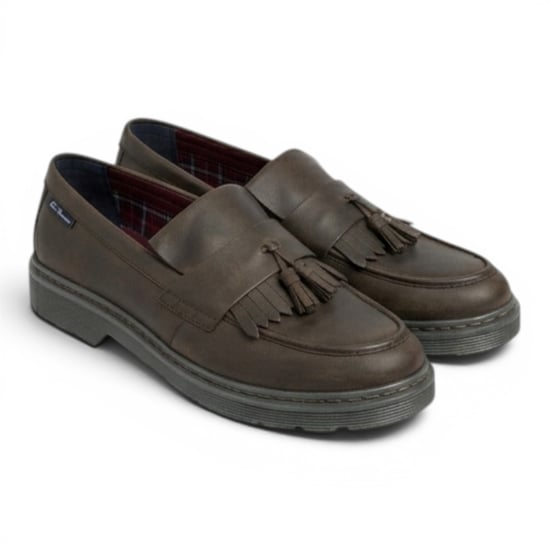 Ben Sherman Men's Brown Leather Tassel Loafer Shoes - Dudley - Image 4
