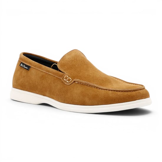 Ben Sherman mäns solbrända mocka läder loafer skor - Amarillo - Image 5
