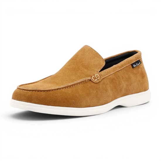Ben Sherman mäns solbrända mocka läder loafer skor - Amarillo - Image 6