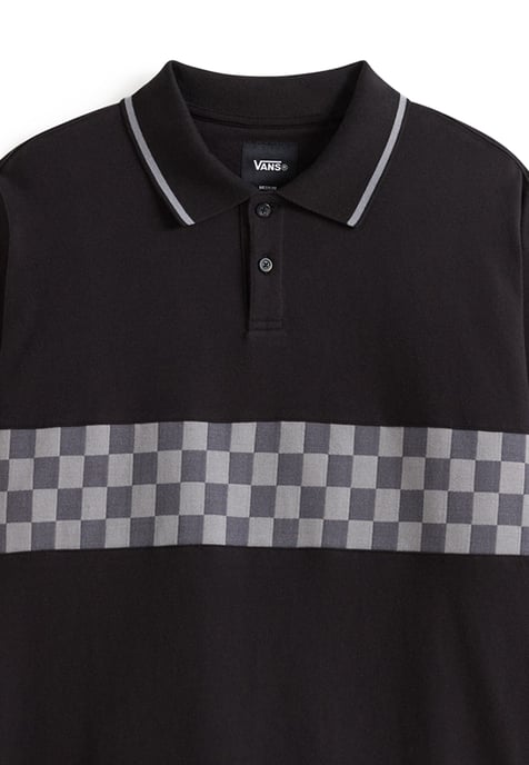 Medford Checkerboard Long Sleeves Polo - Image 3