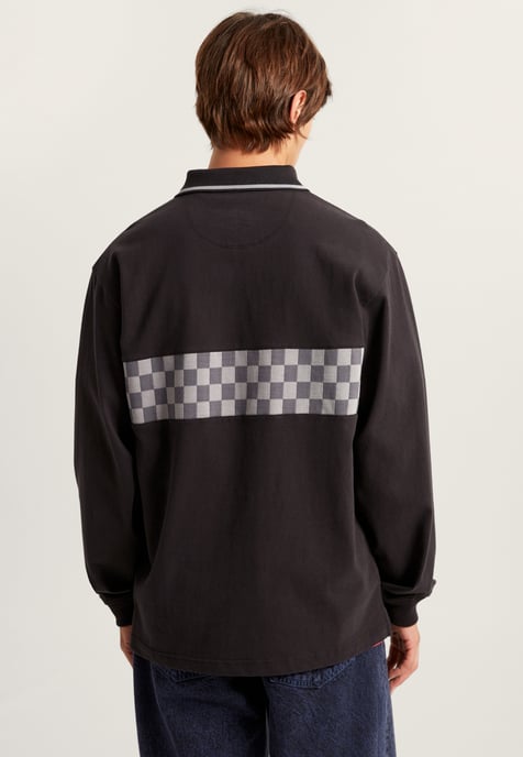 Medford Checkerboard Long Sleeves Polo - Image 5