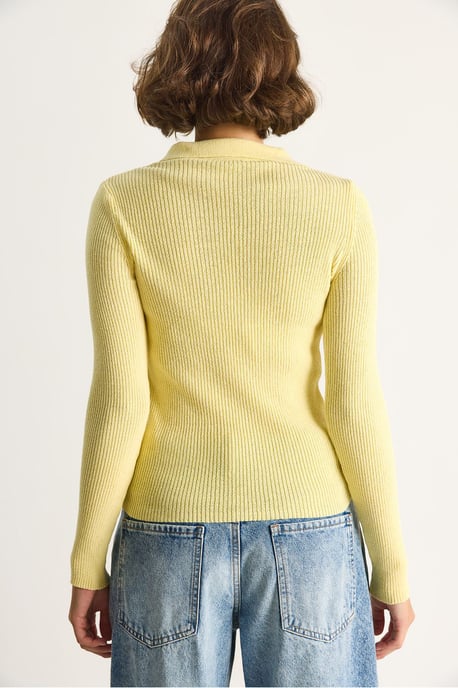 Sweater with Zipper Collar - Image 6