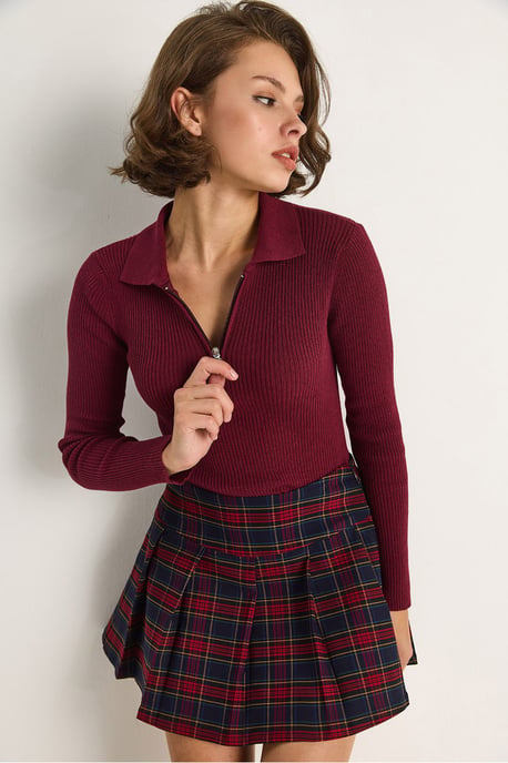 Sweater met Ritskraag - Image 2