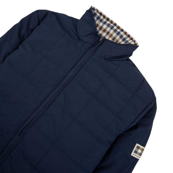 Aquascutum Active Rlg Marinblå Vändbar Jacka - Image 3
