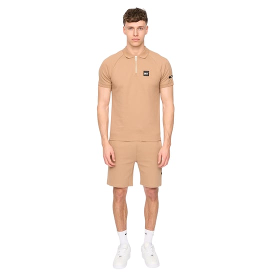 Duck and Cover Heren Topfield Poloshirt (Zand) - Image 3