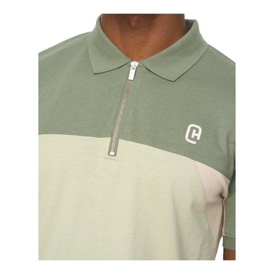 Crosshatch Mens Castlebay Polo Shirt (Light Olive) - Image 3