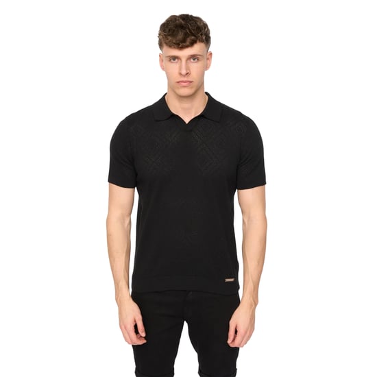 Duck and Cover Heren Dedham Poloshirt (Zwart) - Image 1