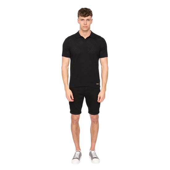 Duck and Cover Heren Dedham Poloshirt (Zwart) - Image 4