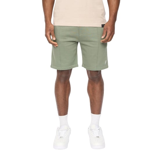 Crosshatch Mens Bardon Casual Shorts (Olive) - Image 1