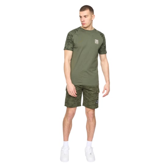 Crosshatch Heren Janscore Elastische Taille Cargo Korte Broek (Diepe olijf) - Image 3