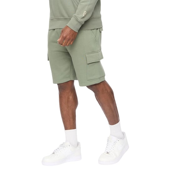 Crosshatch Heren Bardon Cargo Shorts (Olijf) - Image 3
