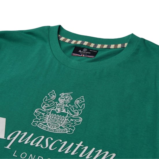 Aquascutum Active Beach Basic Big Logo Green T-shirt - Image 2