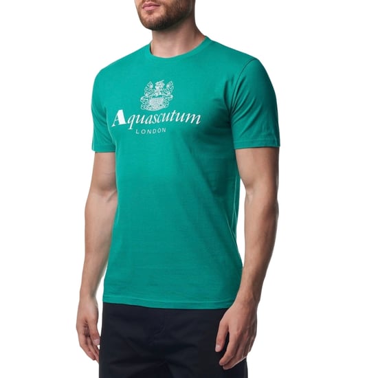 Aquascutum Active Beach Basic Big Logo Green T-shirt - Image 3