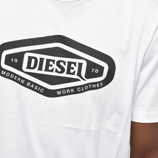 Diesel Modern Basic Logo Wit T-shirt - Image 3