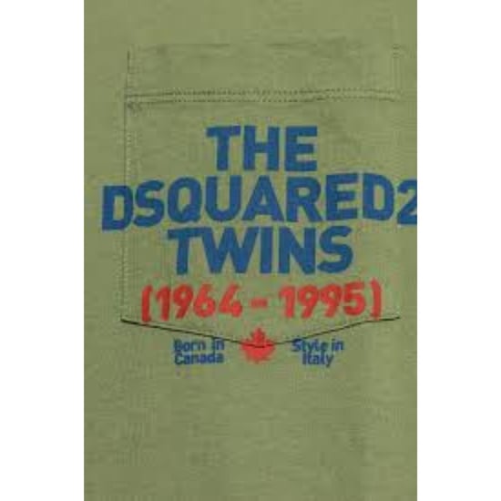 Dsquared2 T-shirt Med Ficka Och Logotyptryck I Salviagrönt - Image 4