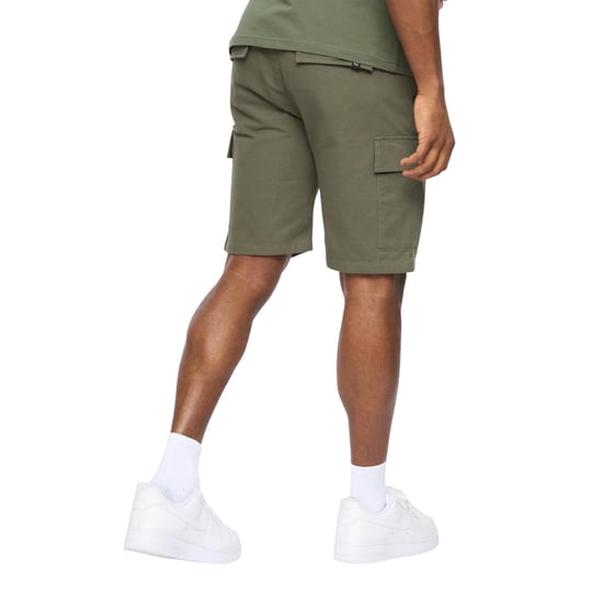 Crosshatch Heren Utilate Elastische Taille Cargo Shorts (Thyme) - Image 2