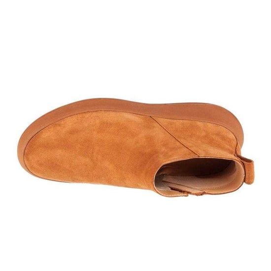 Fit Flop Dames/Dames F-Mode Leren Enkellaarsjes (Bruin) - Image 3
