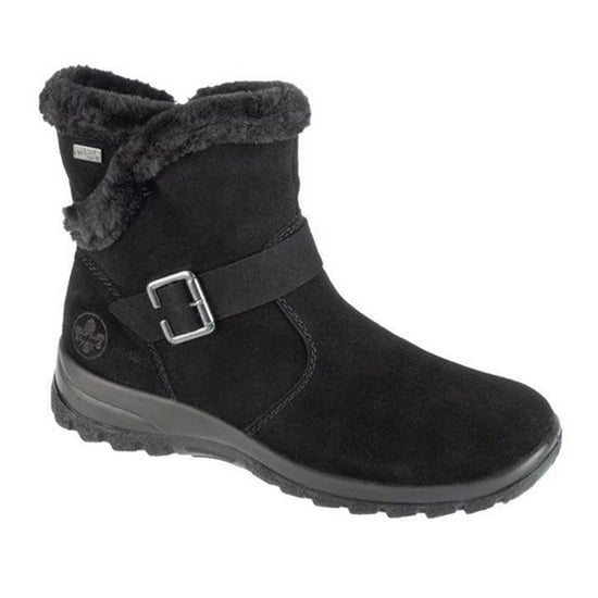 Rieker Womens/Ladies Suede Ankle Boots (Black) - Image 1