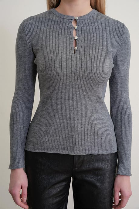 Knapprik Crew Neck Tröja - Image 3