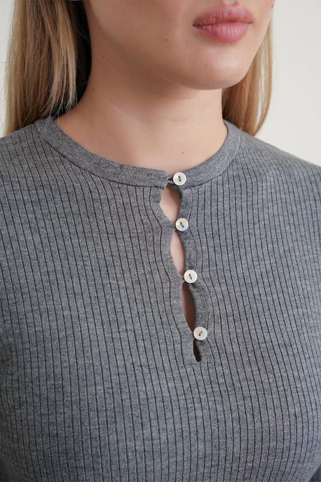 Knapprik Crew Neck Tröja - Image 4