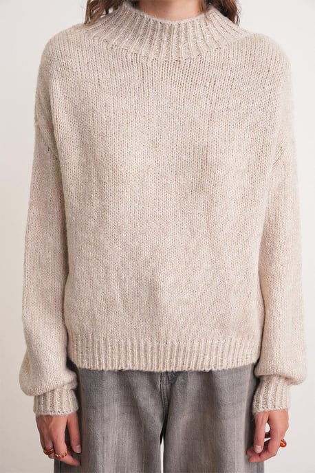 Relaxed Fit Crewneck Dikke Gebreide Trui - Image 4