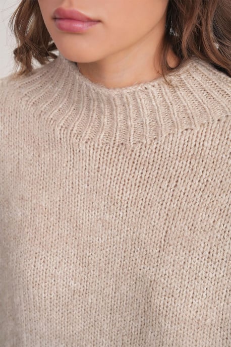 Relaxed Fit Crewneck Dikke Gebreide Trui - Image 5