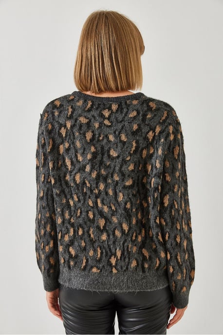 Leopardprint Ronde Hals Trui - Image 3