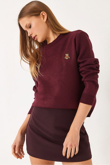Geborduurd Crewneck Trui - Image 1