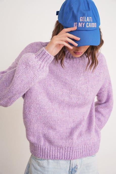 Relaxed Fit Crew Neck Dikke Gebreide Trui - Image 3