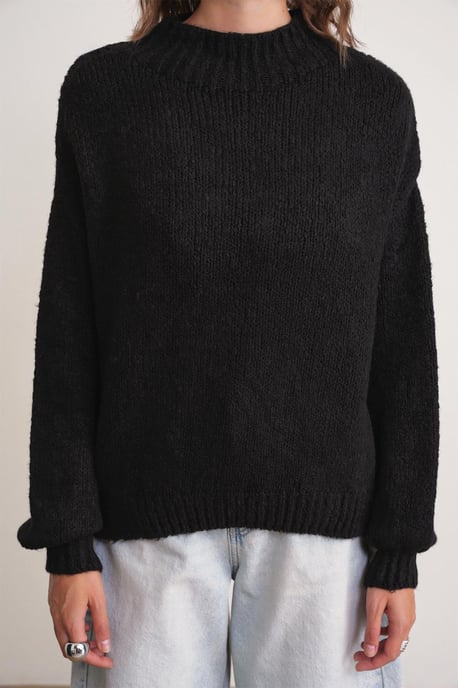 Relaxed Fit Crew Neck Dikke Brei Trui - Image 4