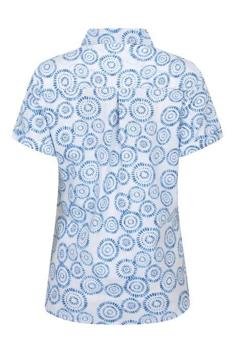 'Coconut' Women's Shirt Cotton Breathable Everyday Summer Top White - Image 3