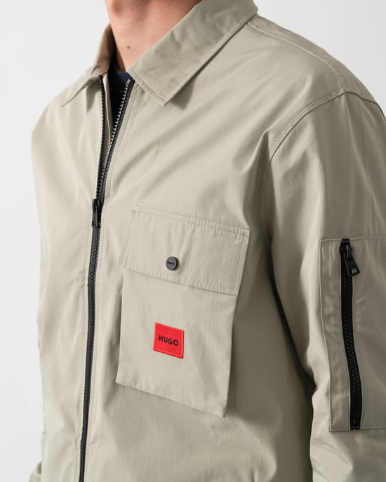 Emmond Overshirt in Silver - Image 3