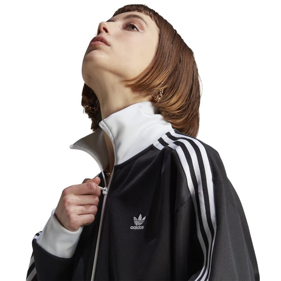 Women's adidas Originals Track High Neck Ribbed Cuff Jacket in Black - Image 5