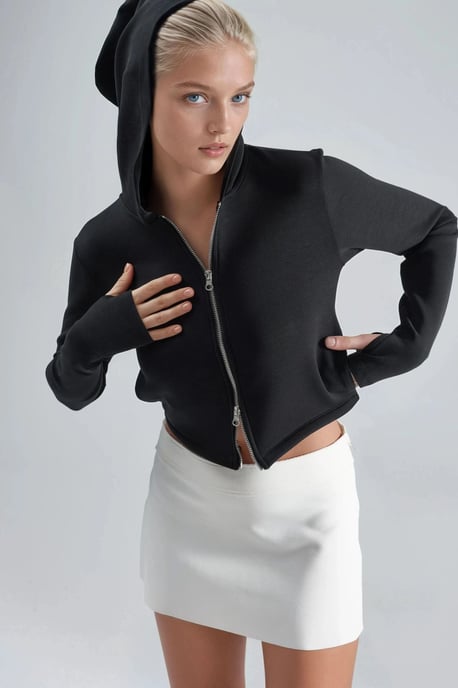 Hooded Zip-Up Regular Fit Jas - Image 6