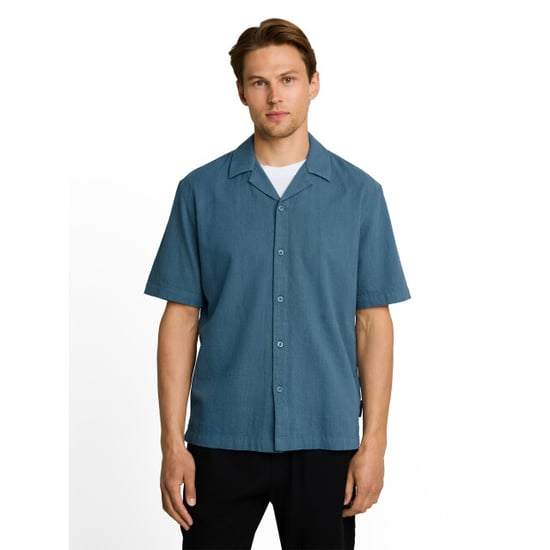 Tom Tailor Relaxed structured resort shirt - Image 1
