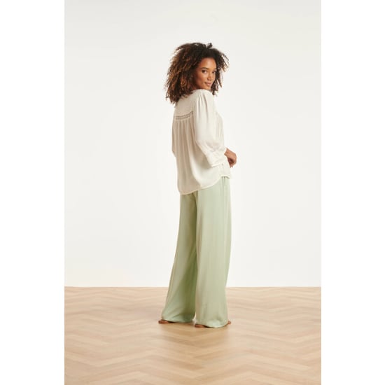 Smashed Lemon Gebroken wit blouse met kant en fijne details | - Image 5