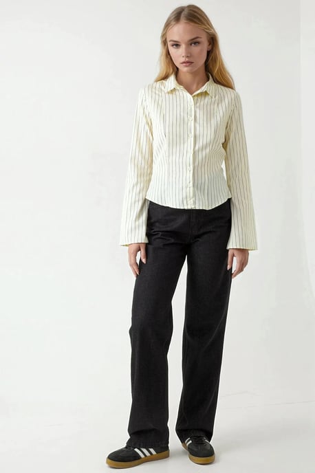 Slim Fit Randig Skjorta - Image 5