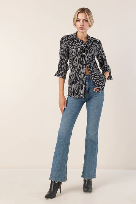 Gestreepte Lange Mouwen Shirt - Image 2