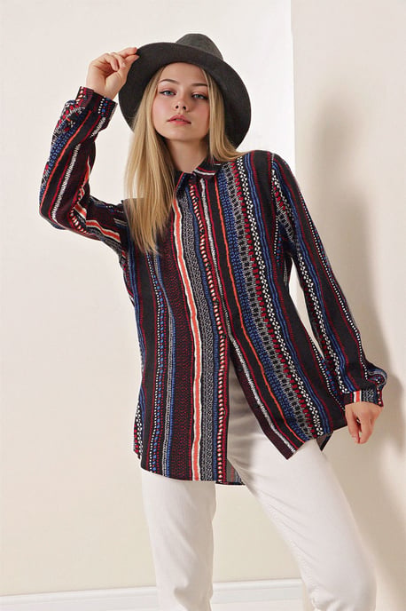 Gestreepte Lange Mouwen Shirt - Image 2