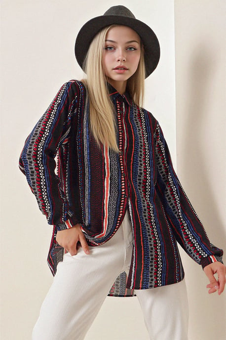 Gestreepte Lange Mouwen Shirt - Image 3