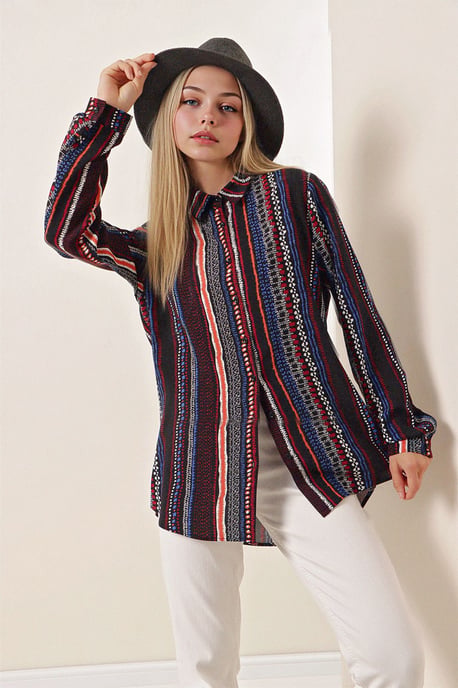 Gestreepte Lange Mouwen Shirt - Image 4