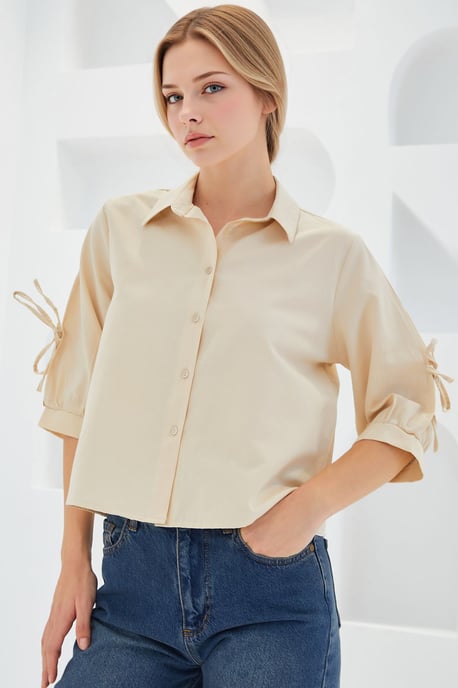Crop Shirt met Strik - Image 2