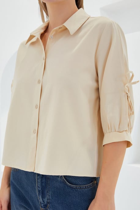 Crop Shirt met Strik - Image 4
