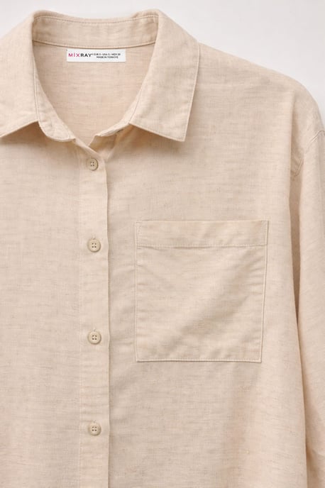 Oversized Linnenmix Blouse - Image 2