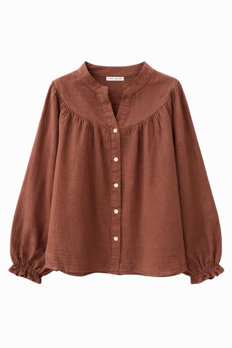 Musselinen Katoenen Shirt - Image 1