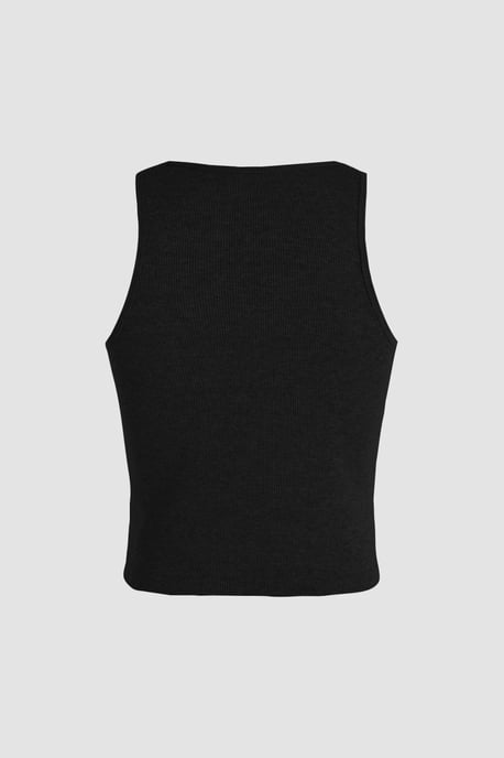 Basis Knop Gedetailleerde Crop Top - Image 3