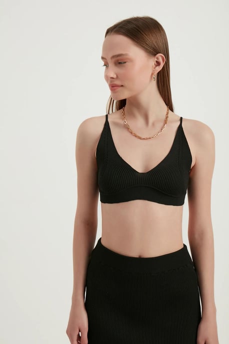 2 Pieces: V Neck Bodycon Crop Top & High Waist Maxi with a Side Slit - Image 5