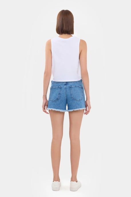 Sleeveless Round Neck Solid Crop Top - Image 4